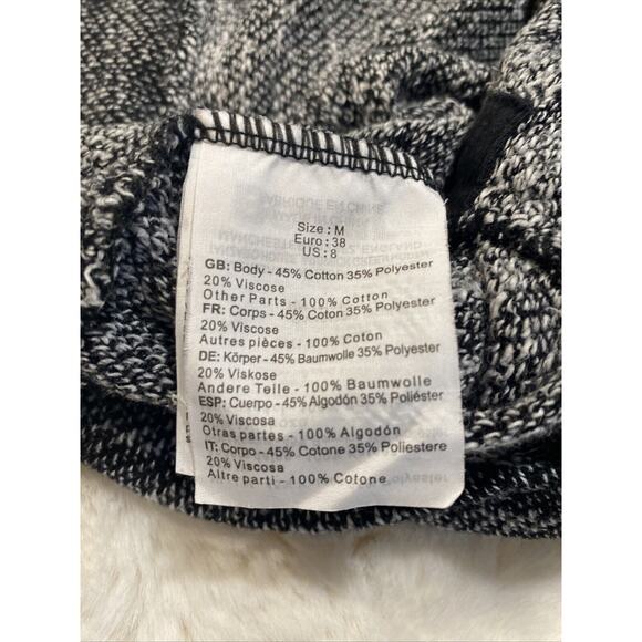 Bench Urban‎ Wear Women's Medium Activewear Black White Funnel Neck Sweatshirt - Picture 11 of 13